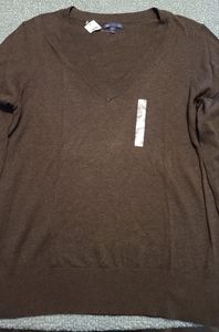 Women's V-Neck long sleeve sweater